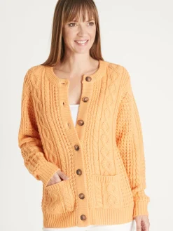 Femme Daxon Cardigan torsadé col rond