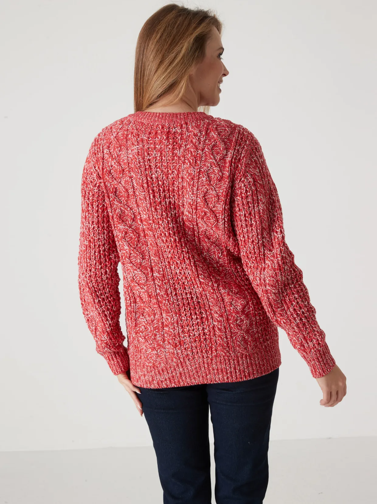 Femme Daxon Cardigan torsadé col rond