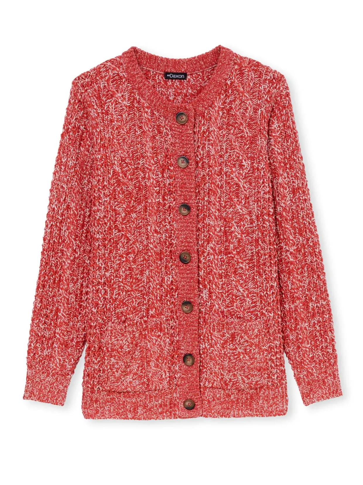 Femme Daxon Cardigan torsadé col rond