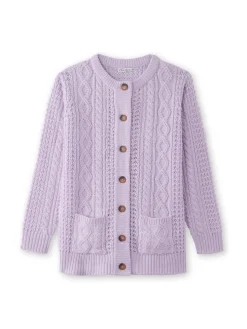 Femme Daxon Cardigan torsadé col rond
