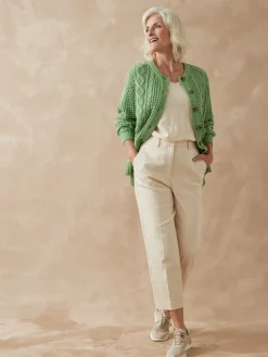 Femme Daxon Cardigan torsadé col rond