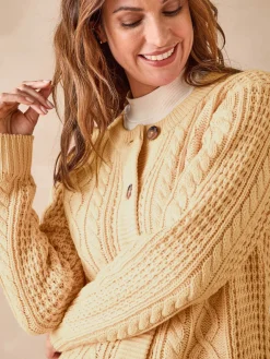 Femme Daxon Cardigan torsadé col rond