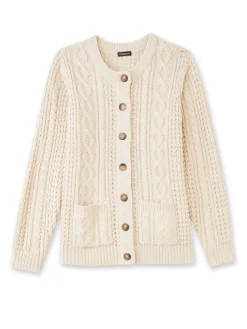 Femme Daxon Cardigan torsadé col rond