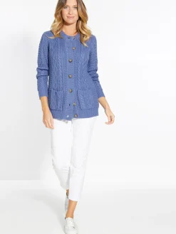 Femme Daxon Cardigan torsadé col rond