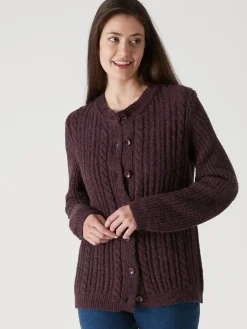 Femme Daxon Cardigan torsadé laine et mohair