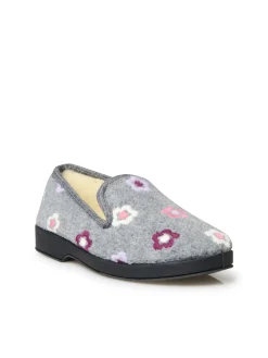 Femme Pédiconfort Charentaises entièrement fourrées laine