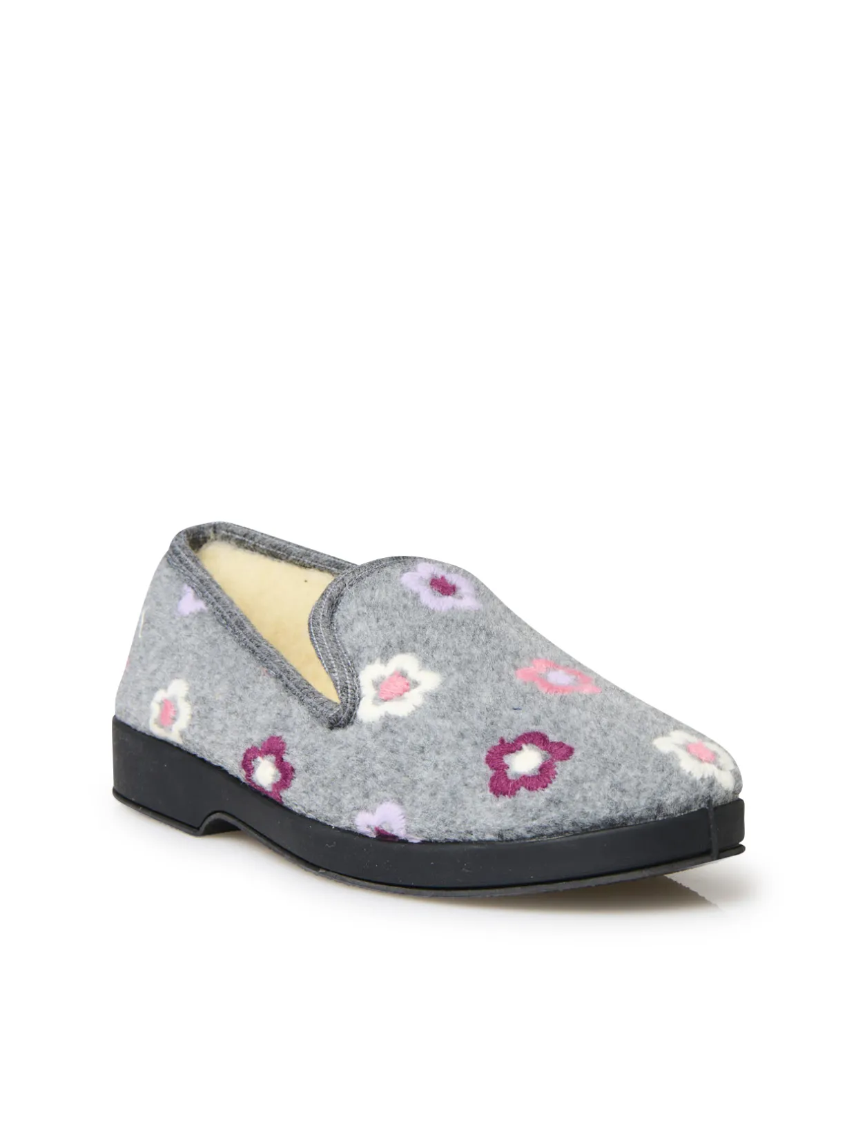 Femme Pédiconfort Charentaises entièrement fourrées laine