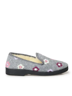 Femme Pédiconfort Charentaises entièrement fourrées laine