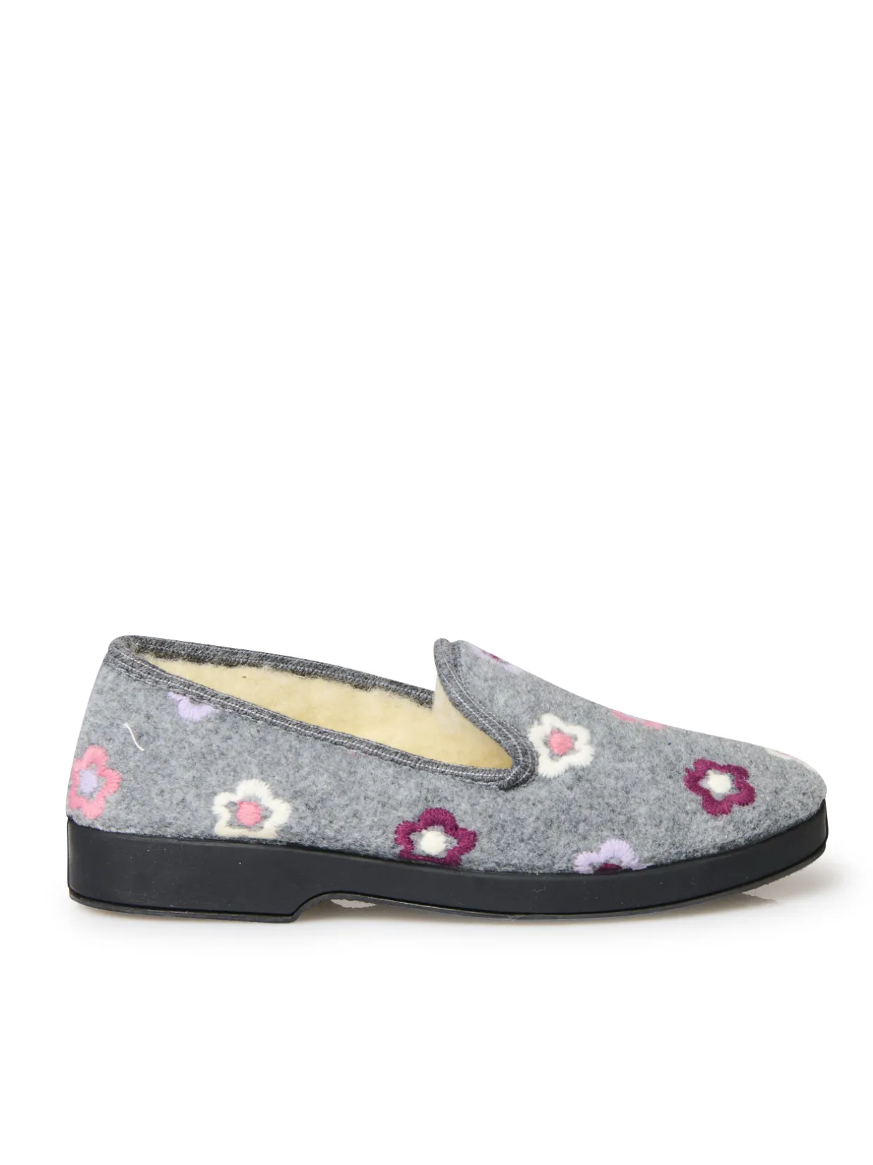 Femme Pédiconfort Charentaises entièrement fourrées laine