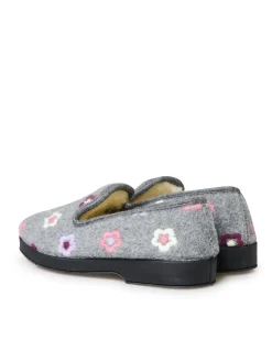 Femme Pédiconfort Charentaises entièrement fourrées laine