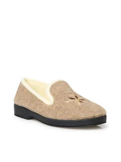 Femme Pédiconfort Charentaises entièrement fourrées laine