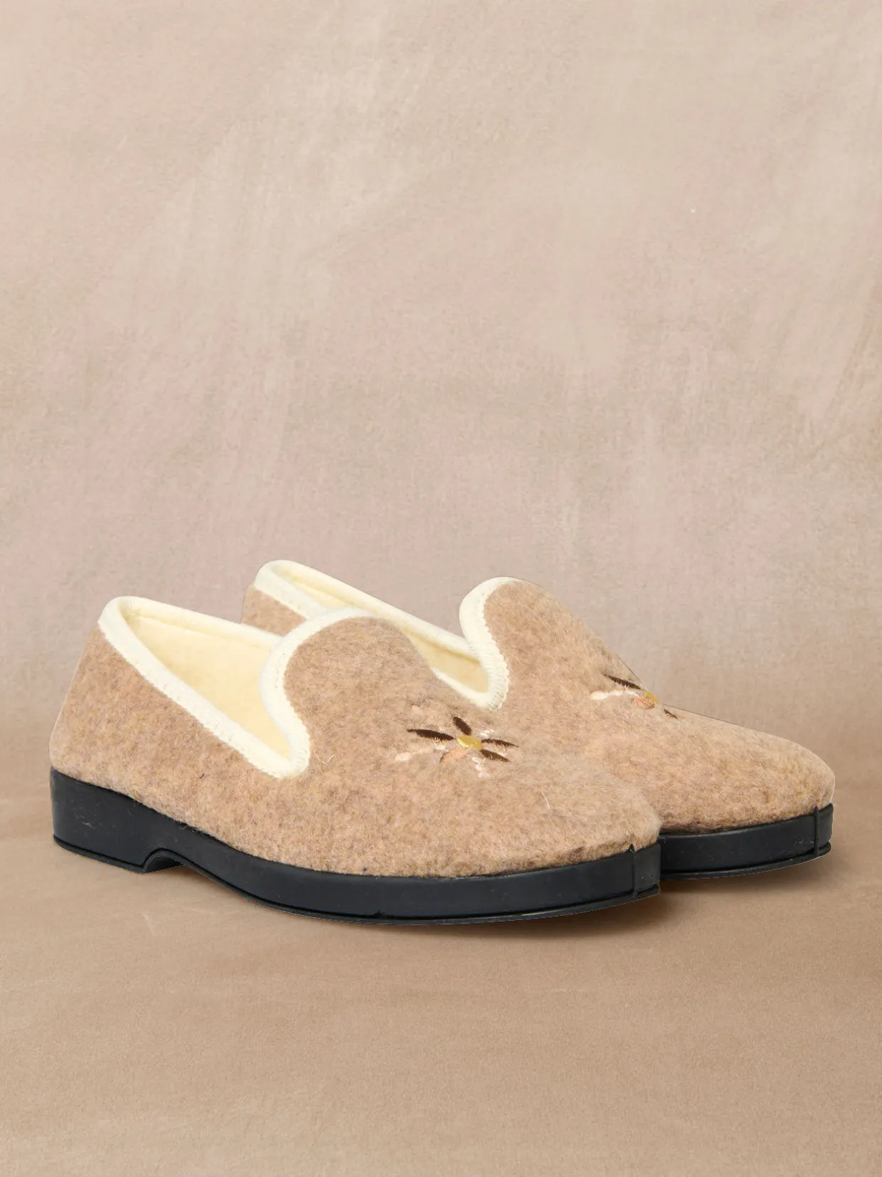 Femme Pédiconfort Charentaises entièrement fourrées laine