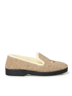 Femme Pédiconfort Charentaises entièrement fourrées laine