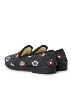 Femme Pédiconfort Charentaises entièrement fourrées laine