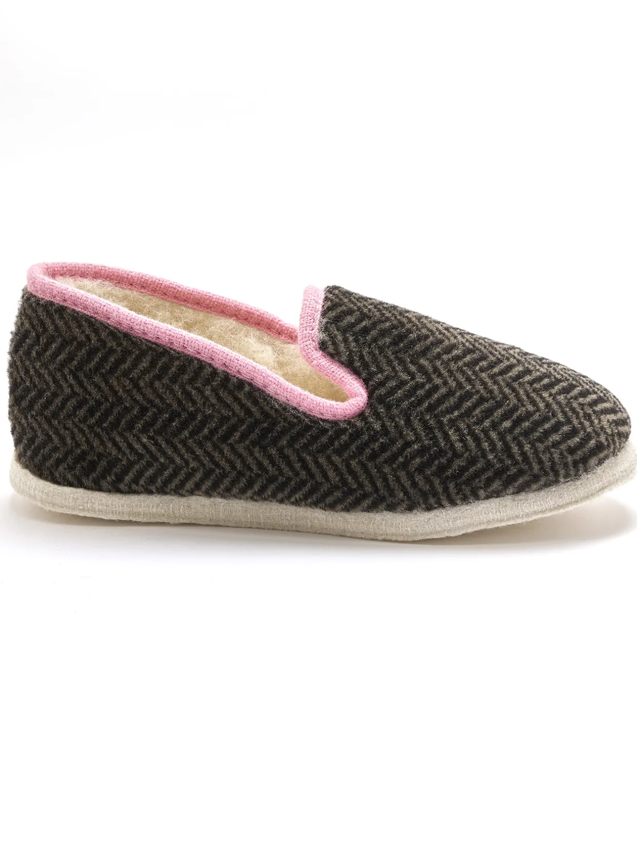 Femme Pédiconfort Charentaises fourrées semelle feutre