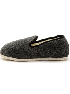 Homme Pédiconfort Charentaises mixtes fourrées laine