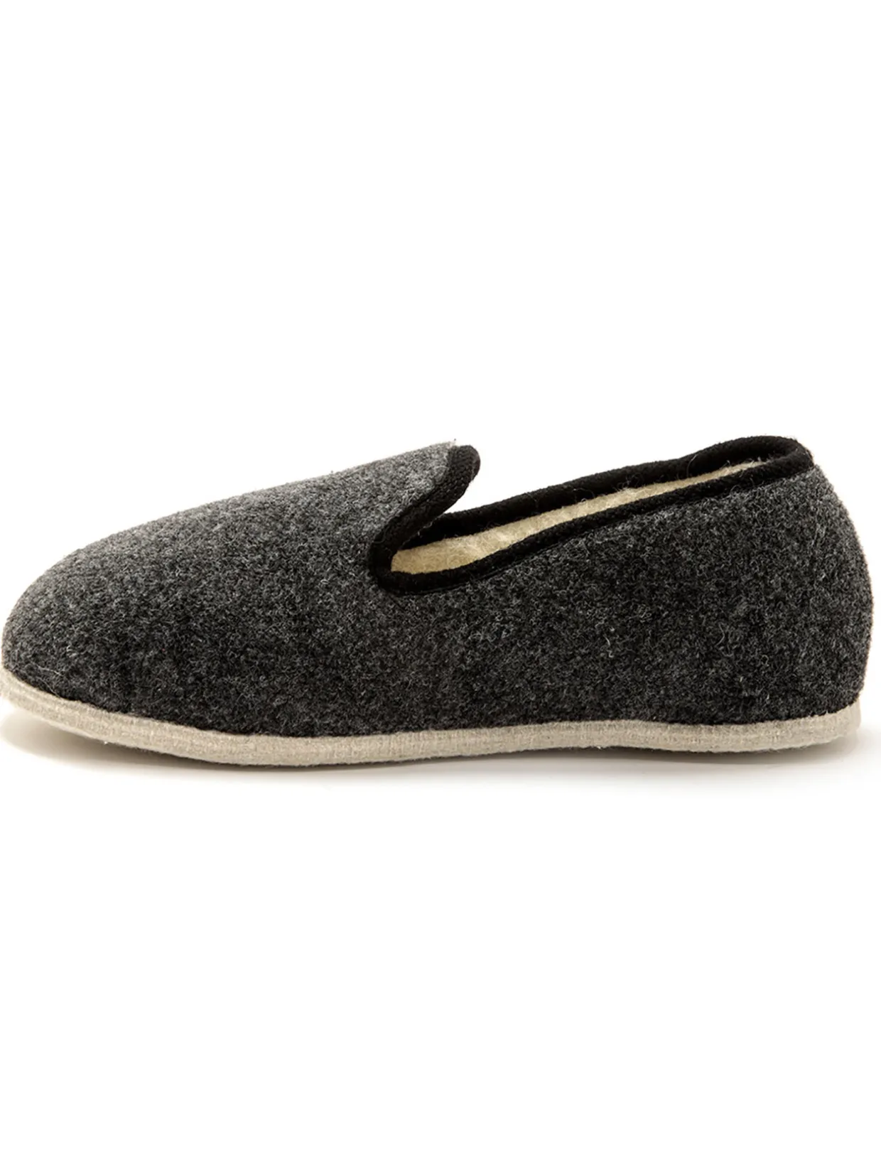 Homme Pédiconfort Charentaises mixtes fourrées laine