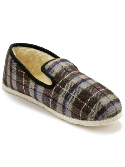 Homme Pédiconfort Charentaises mixtes fourrées laine