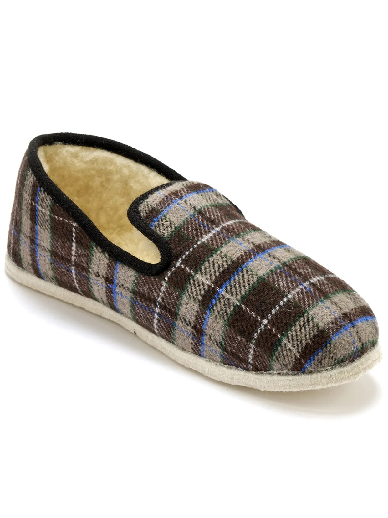 Homme Pédiconfort Charentaises mixtes fourrées laine