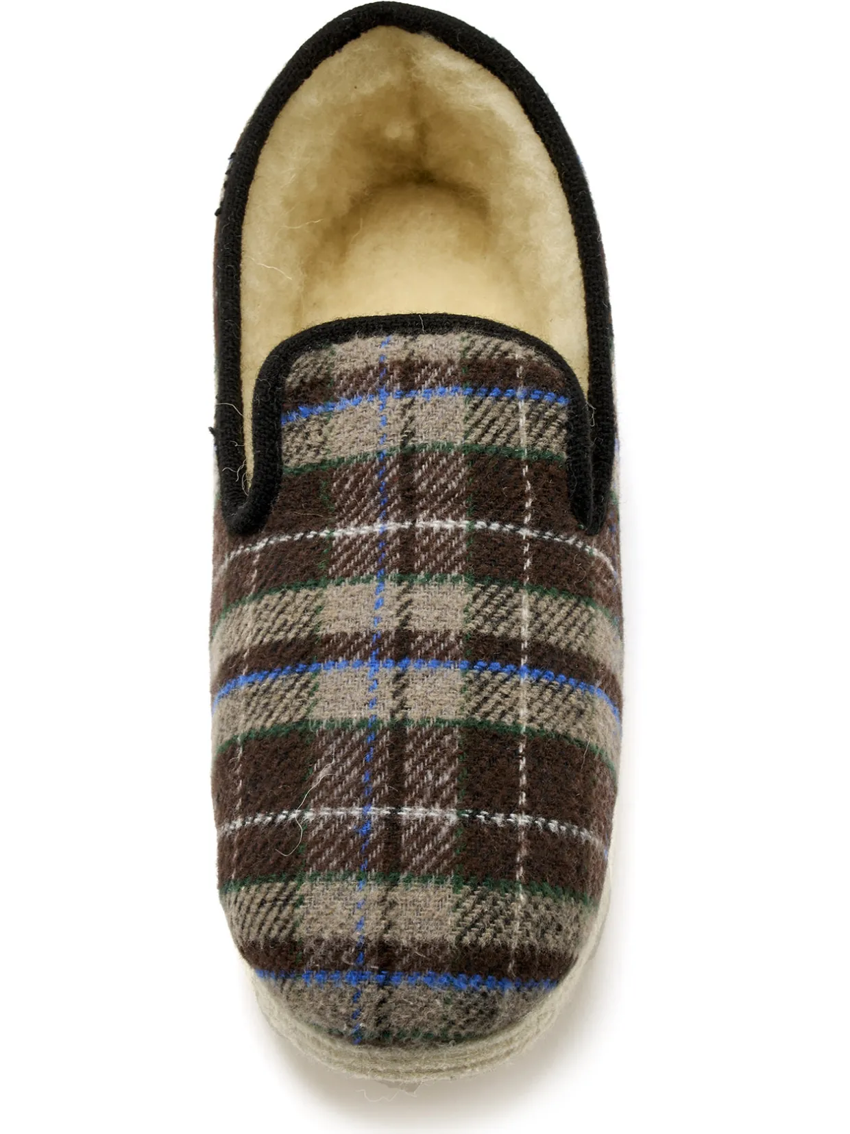 Homme Pédiconfort Charentaises mixtes fourrées laine