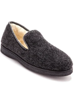 Homme Pédiconfort Charentaises mixtes fourrées laine