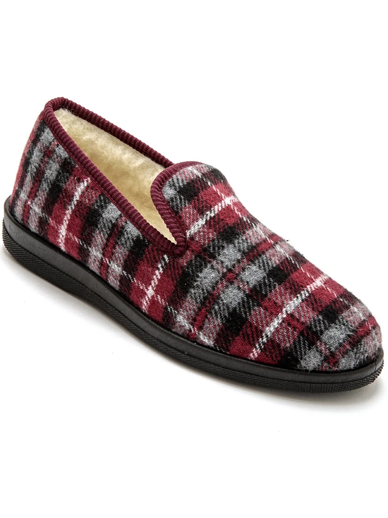 Homme Pédiconfort Charentaises mixtes fourrées laine