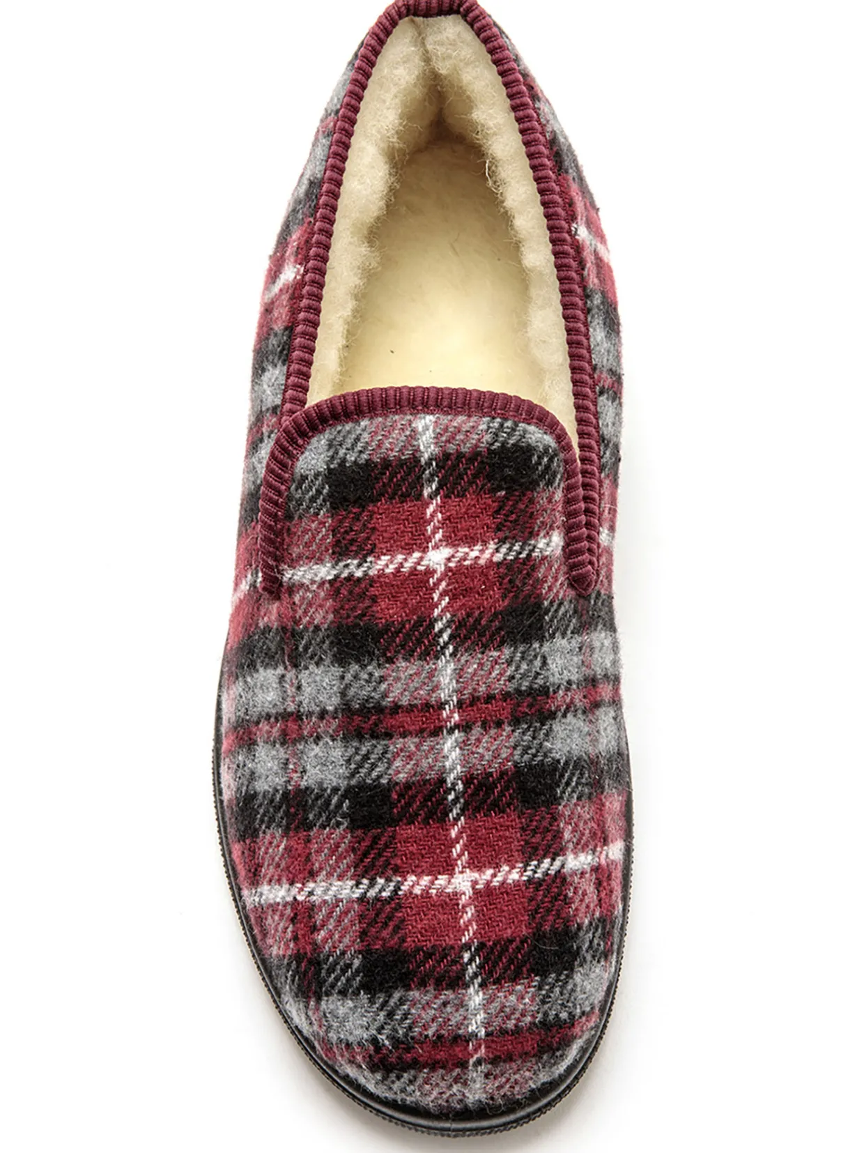 Homme Pédiconfort Charentaises mixtes fourrées laine