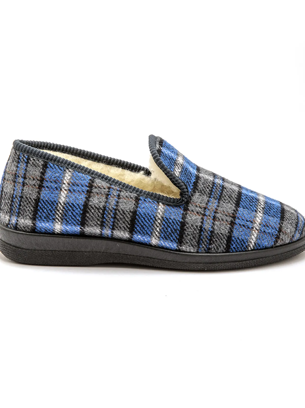 Homme Pédiconfort Charentaises mixtes fourrées laine