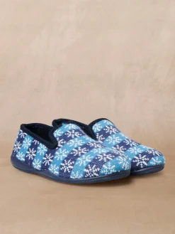 Femme Pédiconfort Charentaises tricotées extra larges