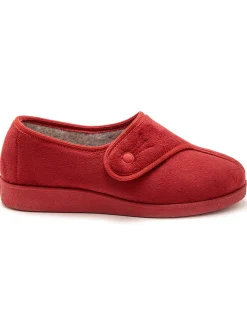 Femme Pédiconfort Chaussons à patte auto-agrippante