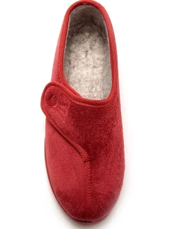 Femme Pédiconfort Chaussons à patte auto-agrippante