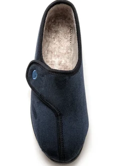 Femme Pédiconfort Chaussons à patte auto-agrippante