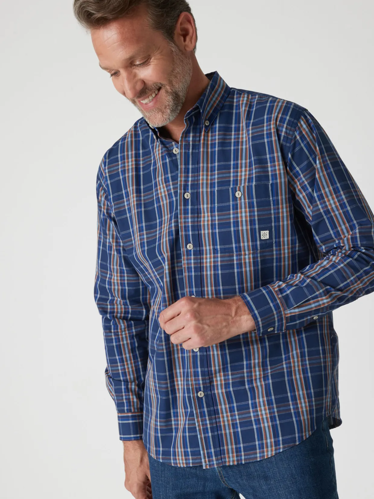 Homme Daxon Chemise à carreaux manches longues