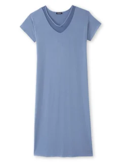 Daxon Chemise de nuit avec résille