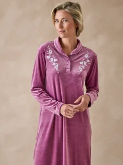 Daxon Chemise de nuit en velours