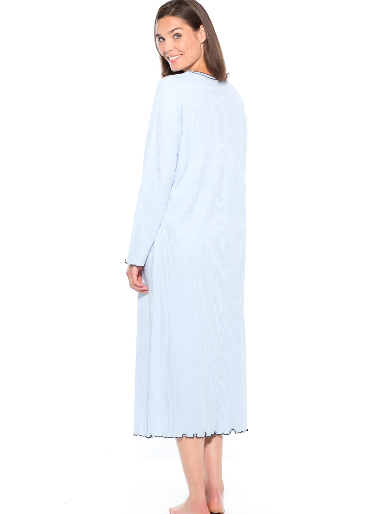 Daxon Chemise de nuit longue, interlock