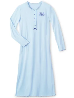 Daxon Chemise de nuit longue, interlock