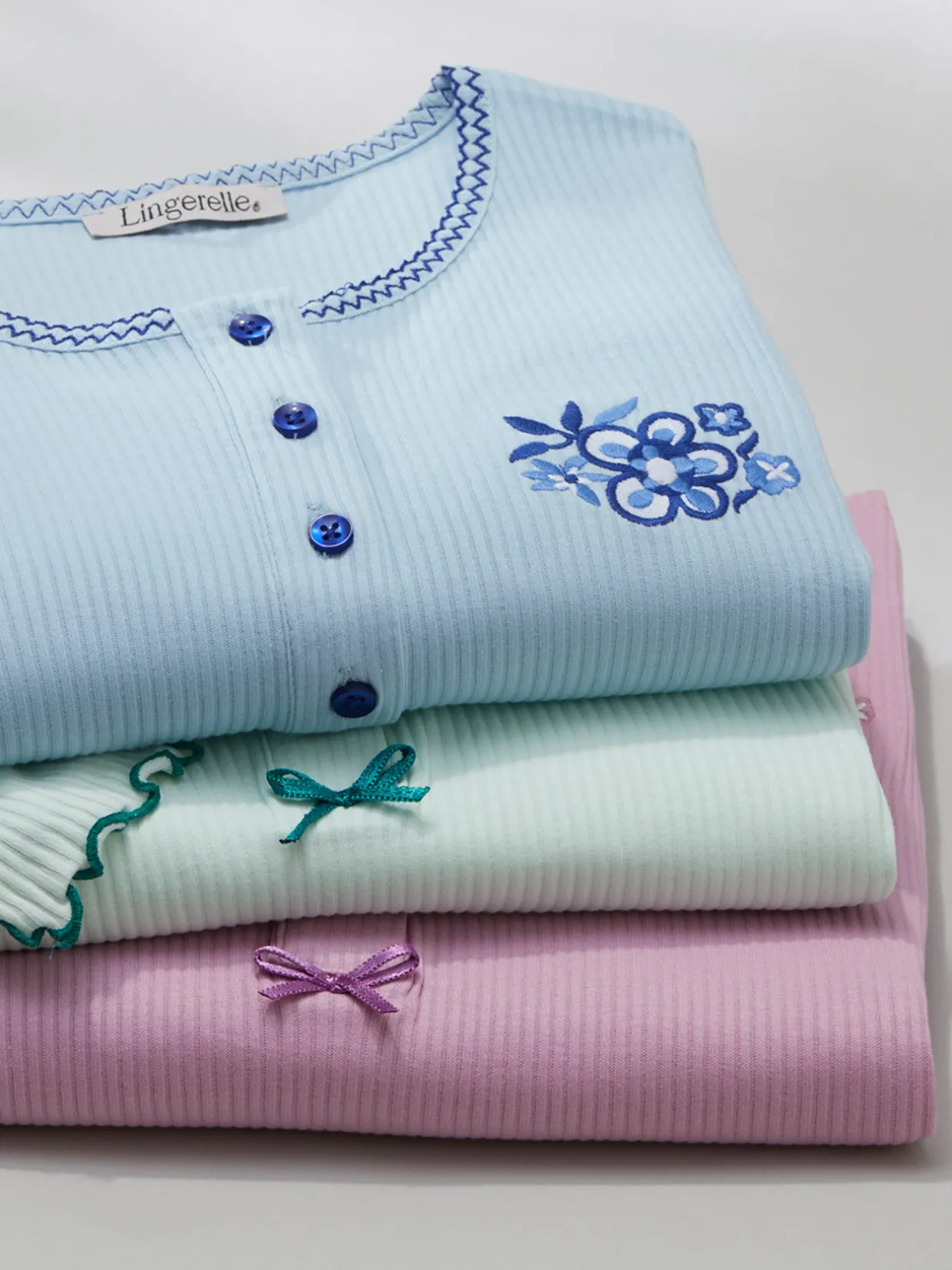 Daxon Chemise de nuit longue, interlock