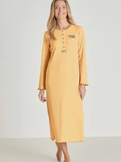 Daxon Chemise de nuit longue, interlock