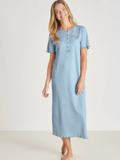 Daxon Chemise de nuit longue, interlock