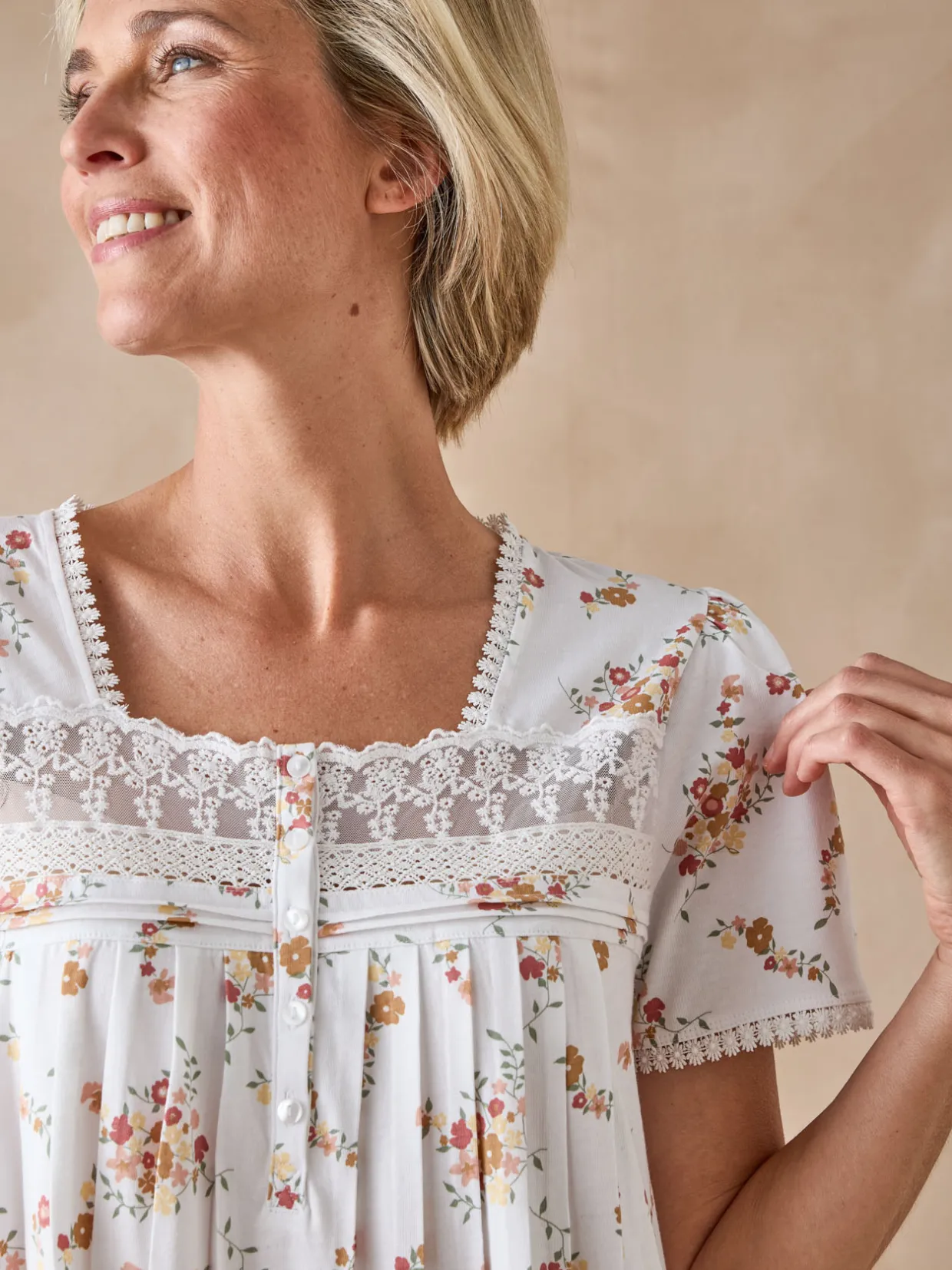 Daxon Chemise de nuit maille pur coton