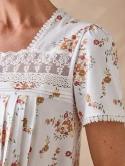 Daxon Chemise de nuit maille pur coton