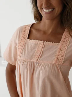 Daxon Chemise de nuit plumetis