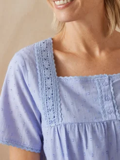 Daxon Chemise de nuit plumetis