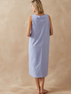 Daxon Chemise de nuit plumetis larges bretelle