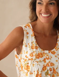 Daxon Chemise de nuit sans manches lot de 2