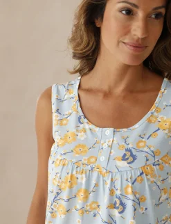 Daxon Chemise de nuit sans manches lot de 2