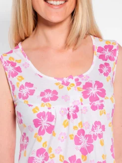 Daxon Chemise de nuit sans manches lot de 2