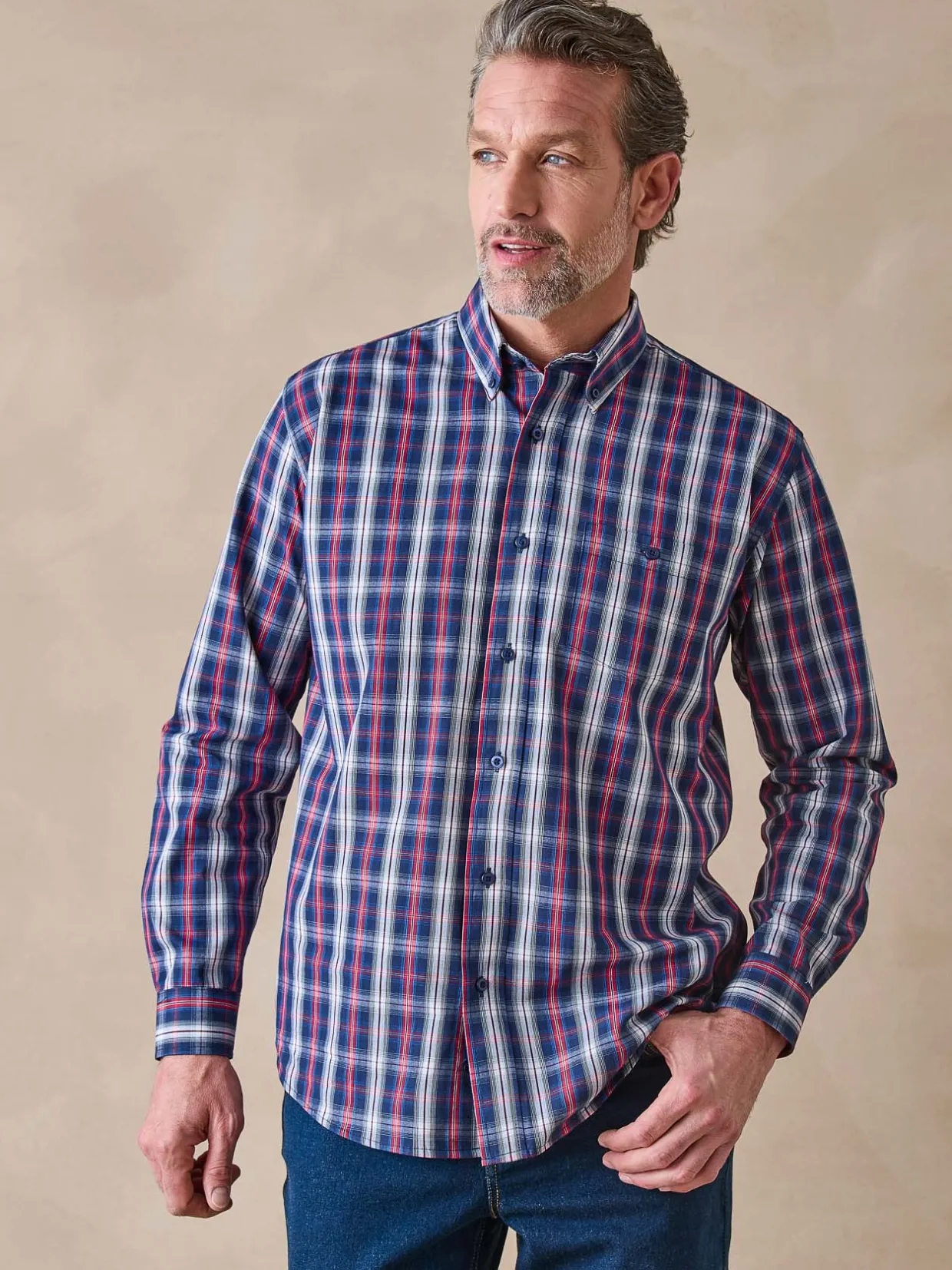 Homme Daxon Chemise en tissu pur coton