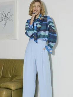 Femme Daxon Chemisier à lavallière amovible